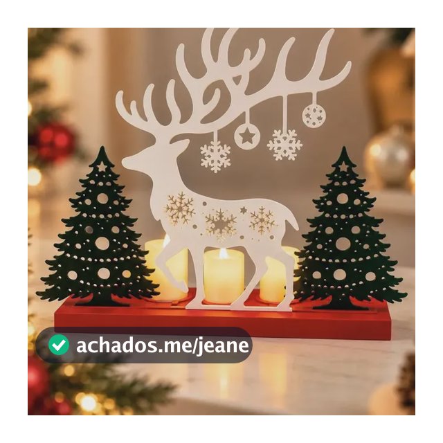 Enfeite Decorativo Natalino Rena Led Decoração Natal