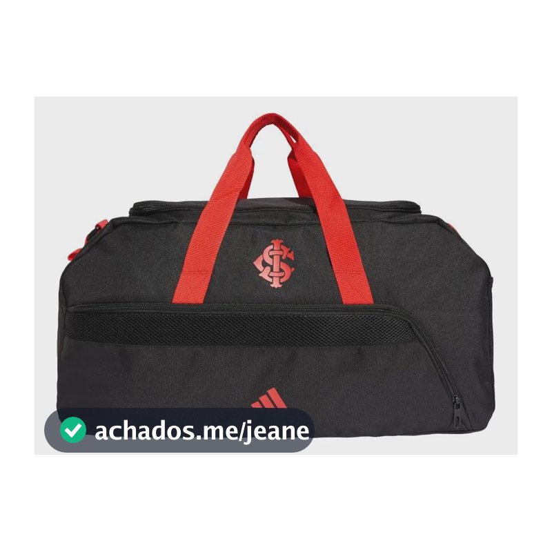 Mala Duffel Internacional adidas Preto