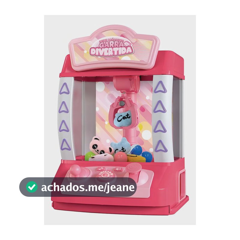 Mini Maquina Garra Divertida Pega Bolinhas Pelucia Dm Toys