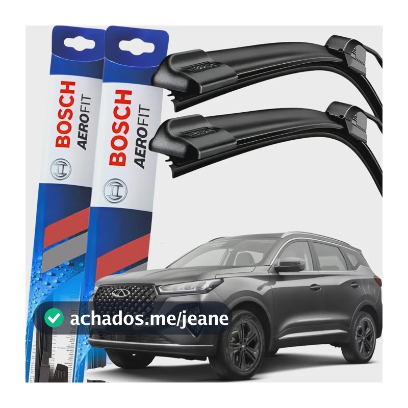 Limpador Para-brisa Original Bosch Tiggo 7 Sport 2024 À 2027 Preto