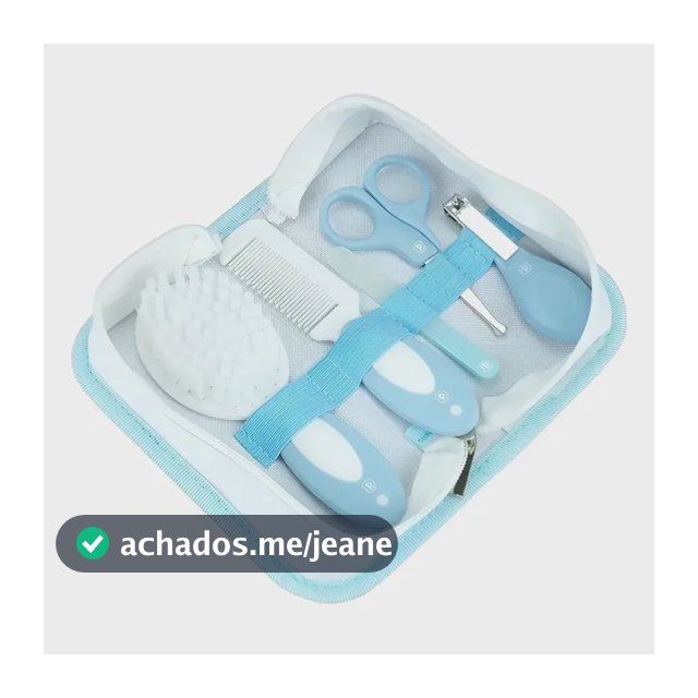 Kit Higiene Bebê Pimpolho 5 Peças Necessaire Infantil Escova