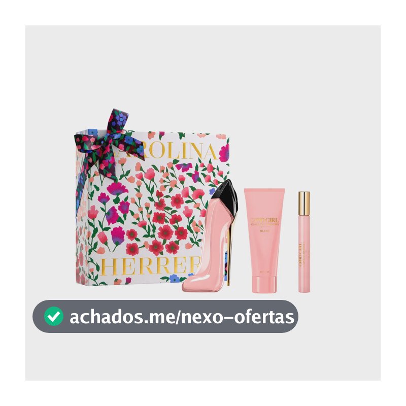 Kit Presente Perfume Feminino Good Girl Blush Carolina Herrera Edp 80ml + Hidratante Corporal + Perfume Miniatura 10ml
