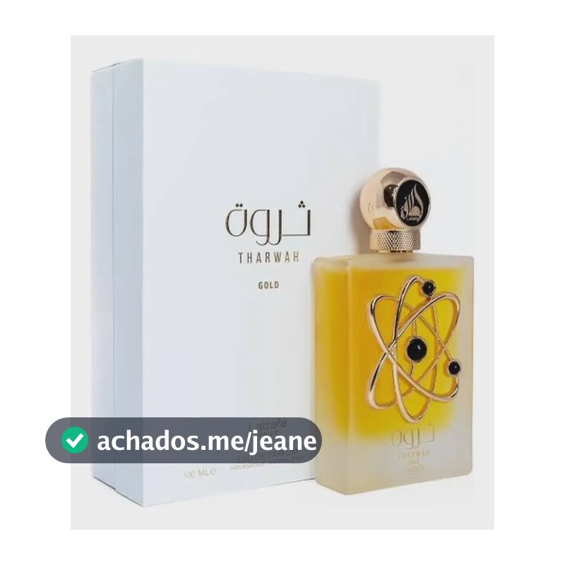 Perfume Feminino Árabe Tharwah Gold Lattafa Pride Eau De Parfum 100ml Feminino