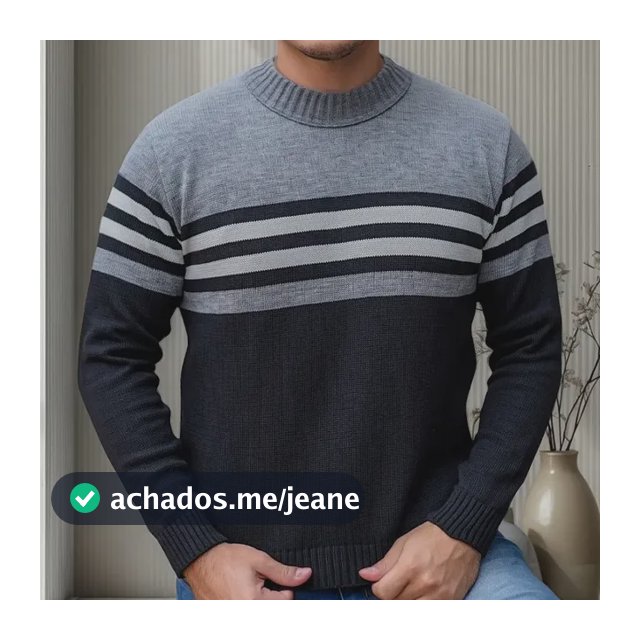 Suéter Blusa De Tricot Masculino Listrado Blusa Lã Masculina