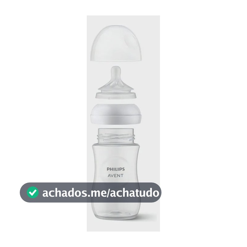 Mamadeira Petala 260ml Transparente Philips Avent SCY903/01