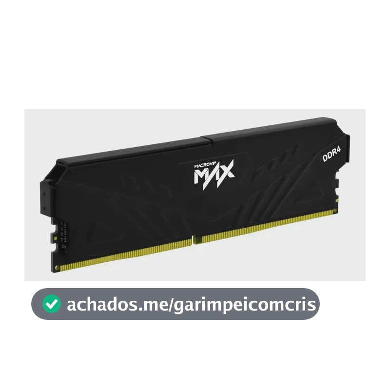 Macrovip MVX32N16/8 Max Memória RAM DDR4 8GB 3200MHz CL16 Alto Desempenho para Desktop