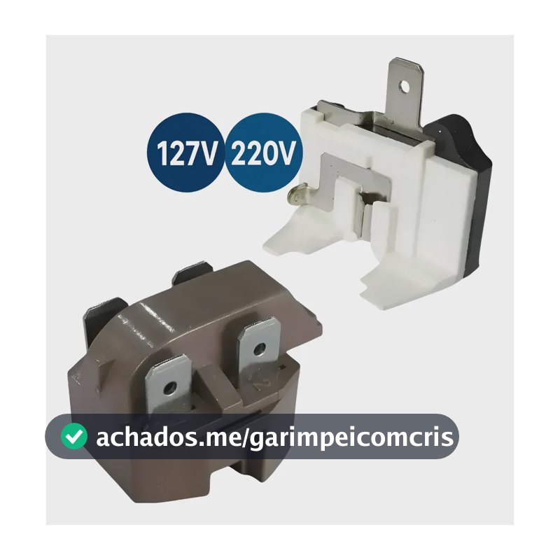 Relé Ptc Protetor Térmico Universal Motor Geladeira 127/220 127v