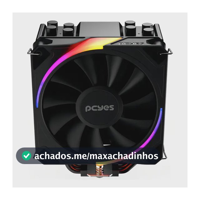 Cooler Para Processador Pcyes Frost Pulse Argb Black Vulcan