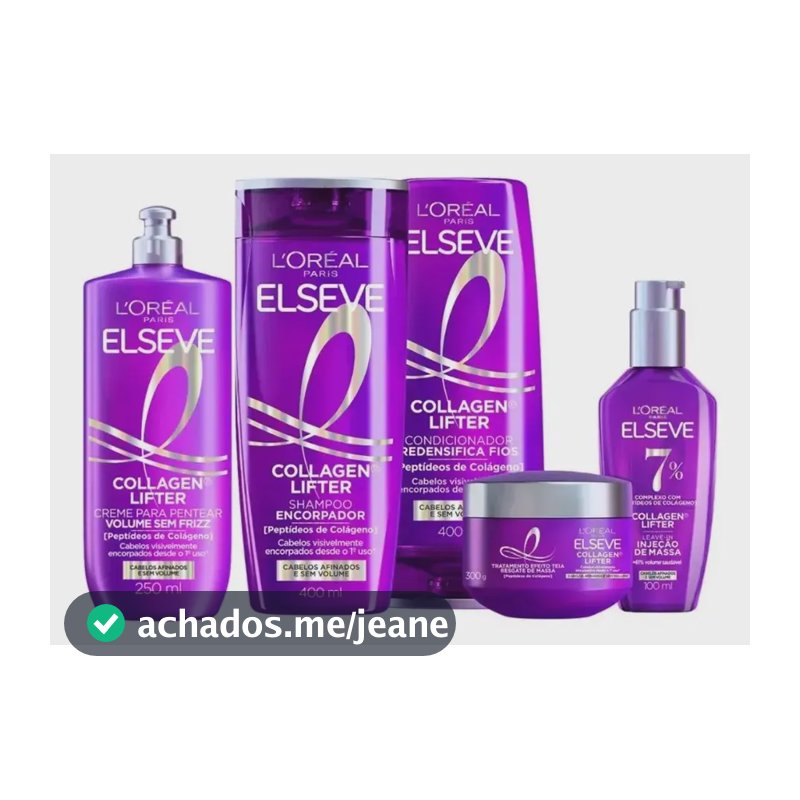 Kit Collagen Lifter Elseve Linha Completa - 5 Produtos