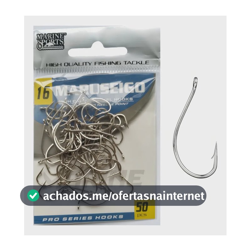 Anzol Marine Sports Maruseigo Cartela Com 50 - Anzol N 16