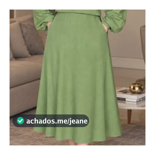 Blusa E Saia Midi Conjunto Elegante Chic Evangelica Cristã