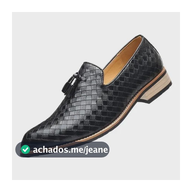 Sapato Mocassim Masculino Slipon Com Franjas, Modelo Black 46