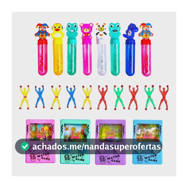 Kit 22 Brinquedos Lembrancinha Festa Junina Prenda Criança Com Aquaplay