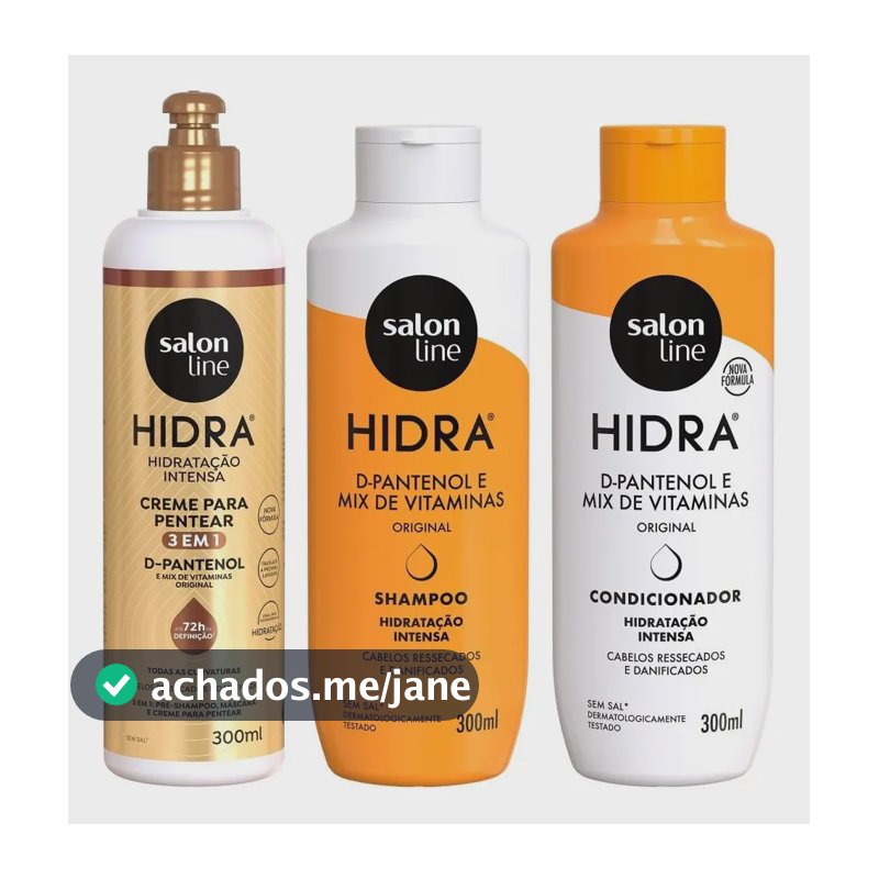 Kit Hidratação Intensa Com Hidra D-pantenol