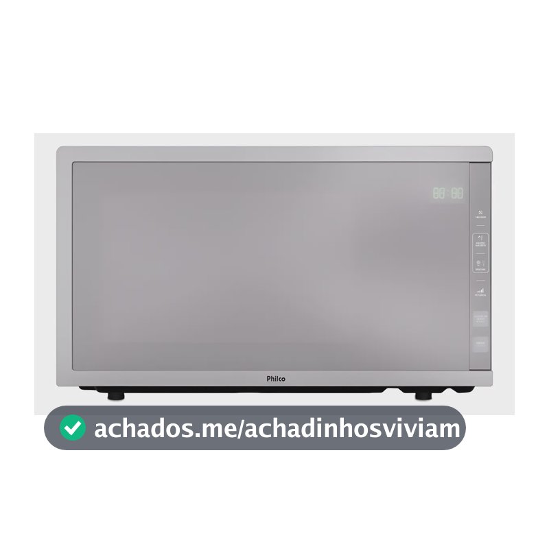 Micro-ondas Philco 33l Acabamento Inox Espelhado Pmo38t 110v