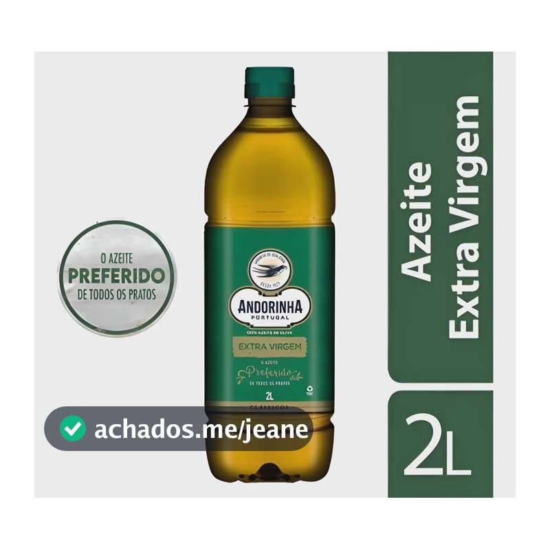 Azeite de Oliva Extra Virgem Português Andorinha Clássicos Garrafa 2l