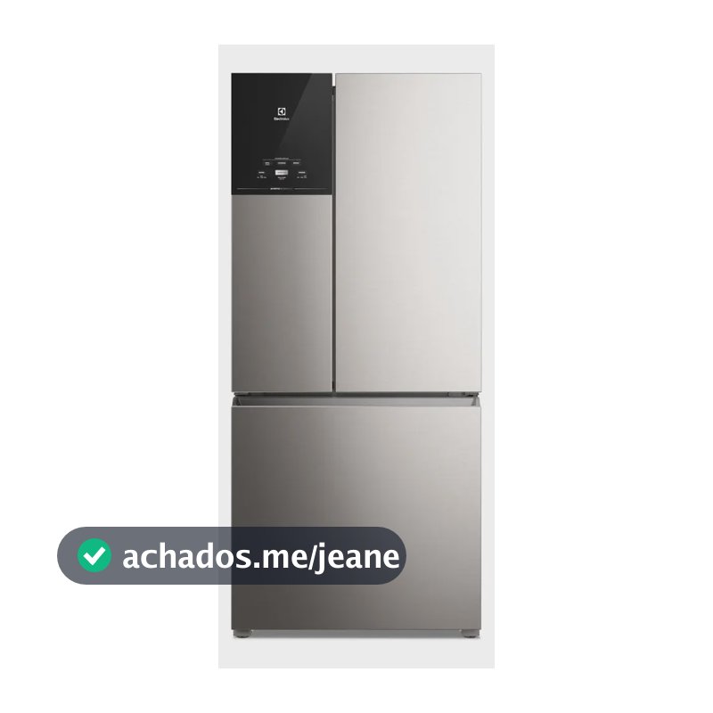 Geladeira Electrolux Frost Free Inverter 590L AutoSense 3 Portas Cor Inox Look (IM8S)