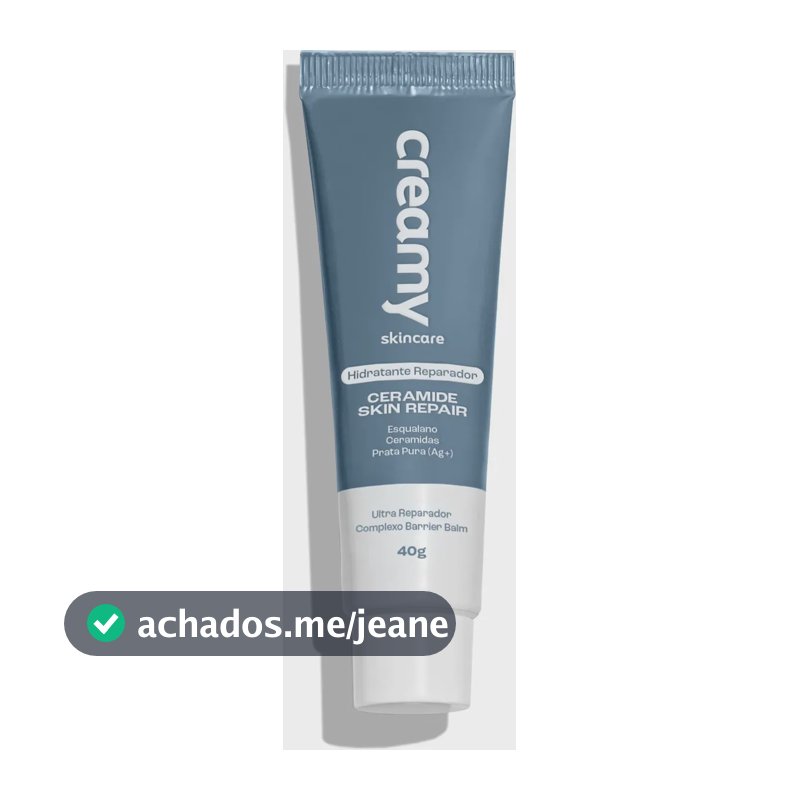 Creamy Skincare Ceramide Skin Repair 40g | Contém Ceramidas, Melhora A Pele Fragilizada, Hidratação Profunda E Intensa, Controla Pele Ressecada | Todos Os Tipos De Pele, Diurno E Noturno