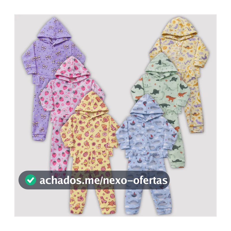 Kit 3 Conjuntos Inverno Soft Infantil Roupa Bebê Frio Menino Masculino 3
