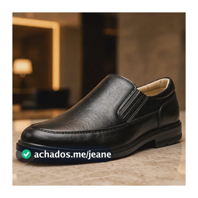 Sapato Social Masculino Preto Legitimo Conforto Ortopédico