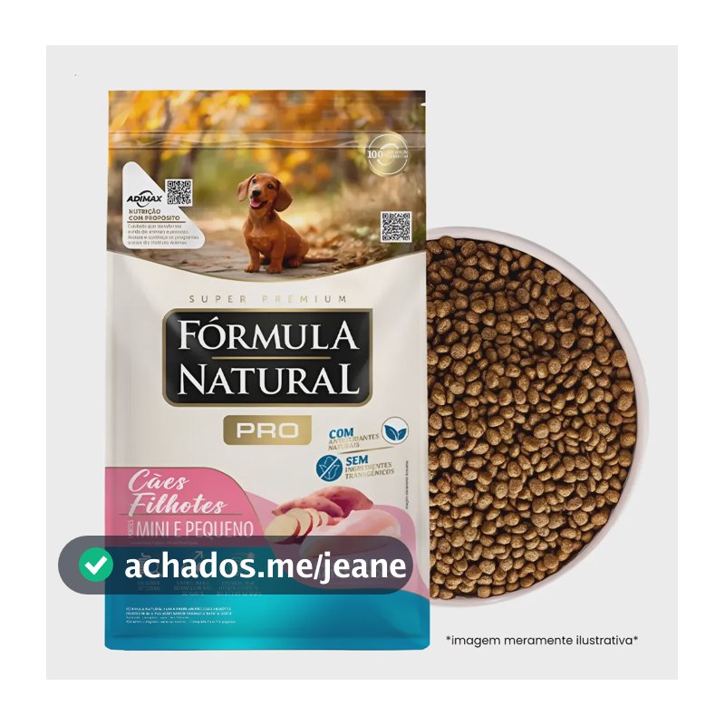 Ração Fórmula Natural Pró Cães Filhotes Pequeno Mini 15kg