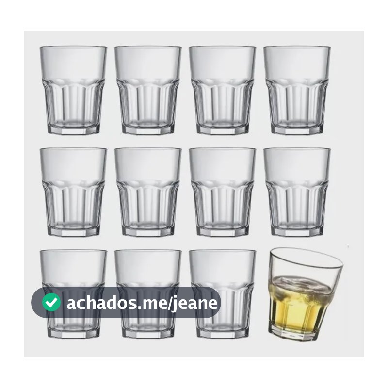 Jogo De Copos Bristol Dose 60ml Nadir - 12 Peças - Incolor