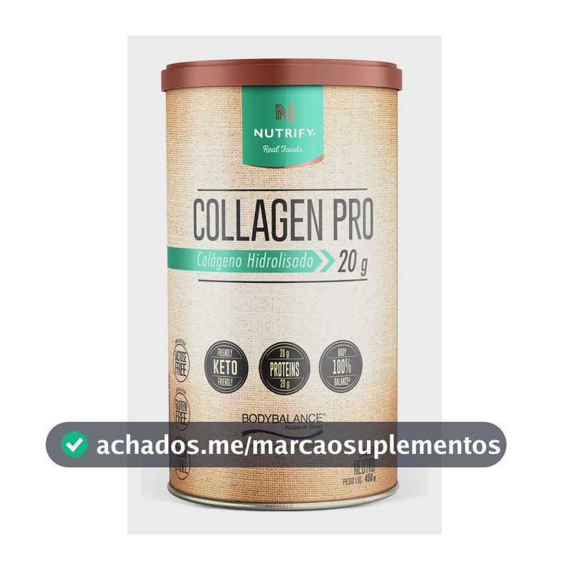 Colágeno Nutrify Pro Body Balance em pó Sem sabor x 450g