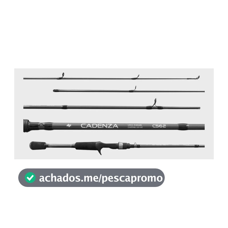 Vara Pesca Carretilha Albatroz Carbono 1,68m Ação Rápida 2p Cor Cinza