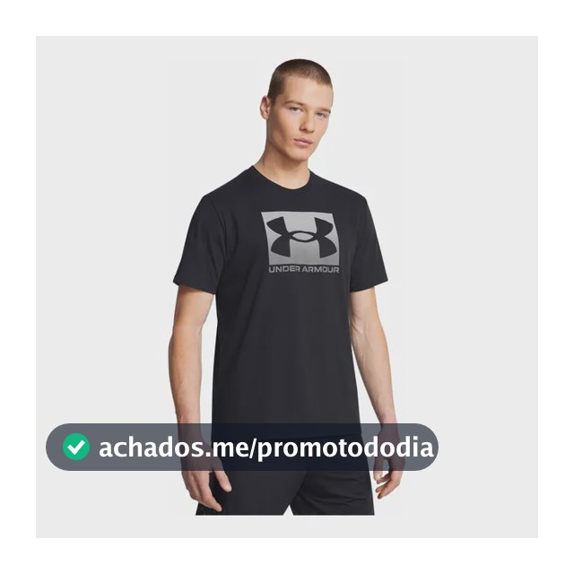 Camiseta Masculino Boxed Sports Under Armour Bkpgry Logo Under Armour M Liso