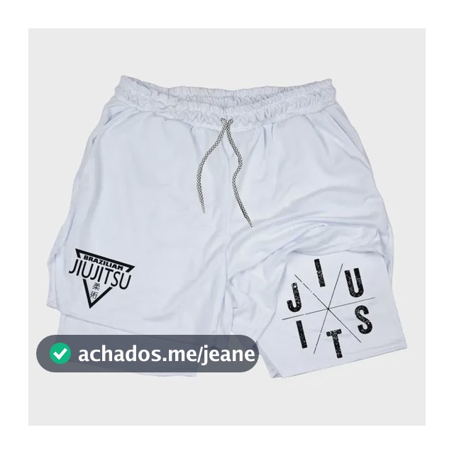 Short Compressao 2 Em 1 Jiu Jitsu Triangulo Brazilian Luta