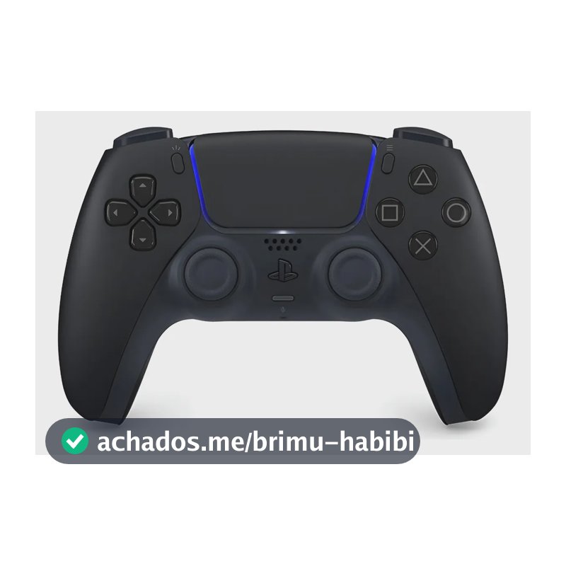 Controle Joystick Sem Fio Sony Dualsense Ps5 Midnight Black Midnight Black