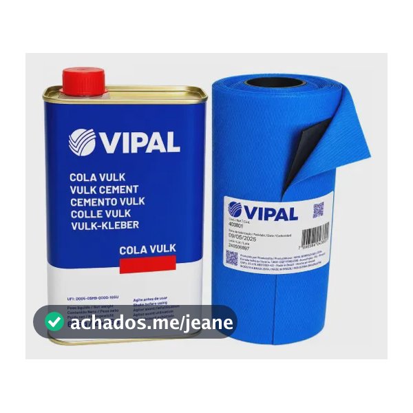 Kit Vulcanite Reparo Quente Borracha 1kg Cola 900 Ml Vipal