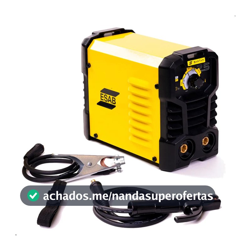 Máquina de Solda Inversora ESAB Bantam 2.5 Bivolt 110v/220v