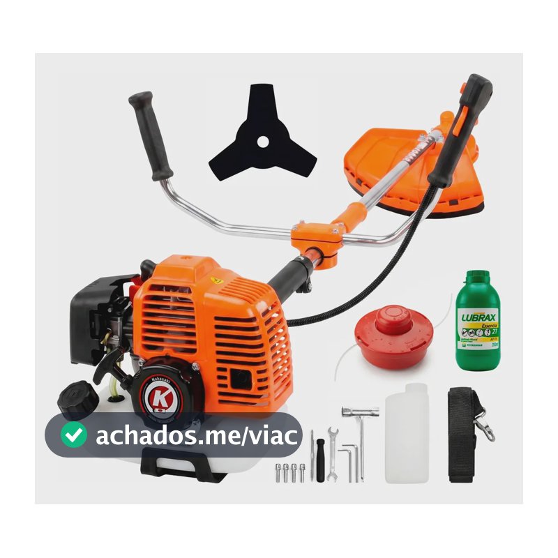 Roçadeira Nakasaki Lateral 2t 75cc 3hp Profissional Gasolina