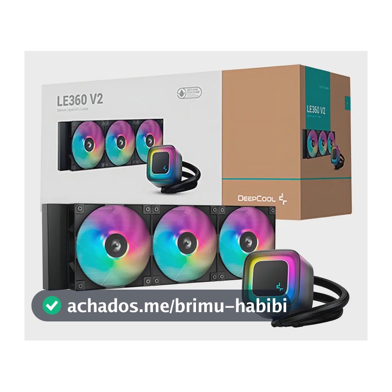 Water Cooler Deepcool Le360 V2 Preto Anti-leak Argb 360mm Ar