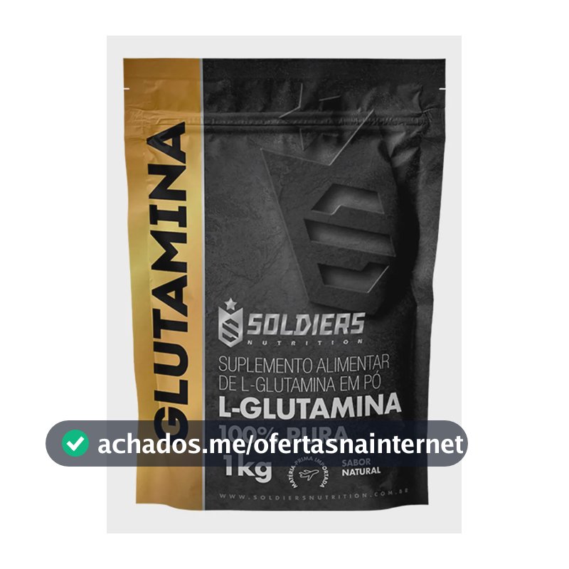 L-Glutamina Soldiers Nutrition em pó Sem sabor x 1kg