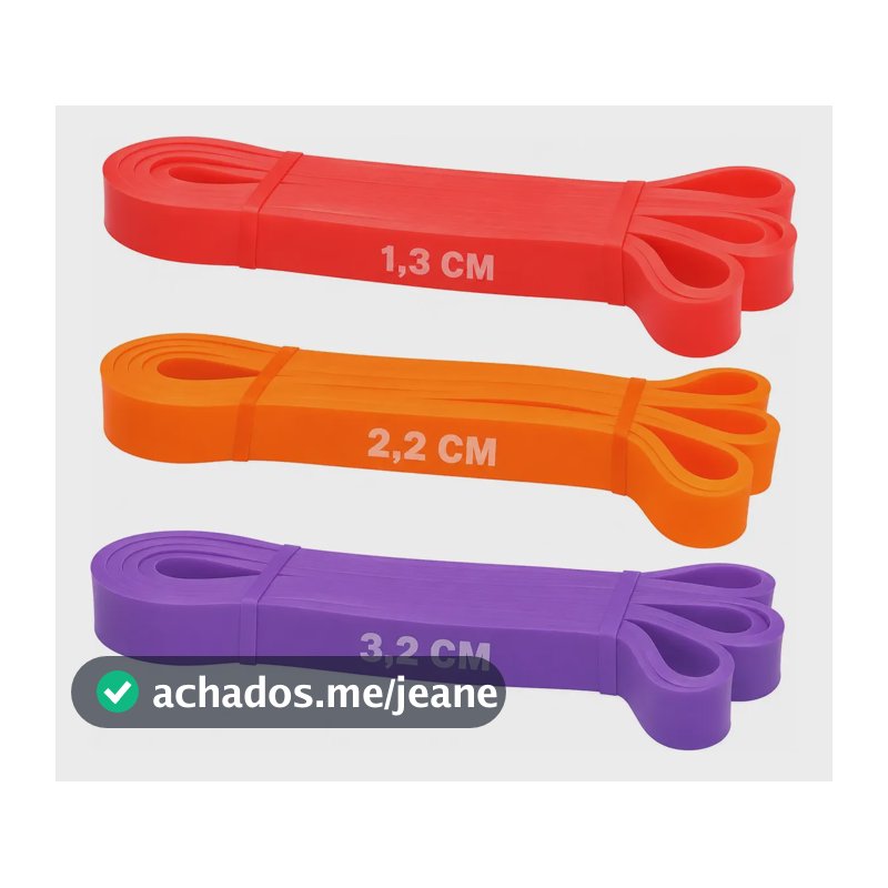 Kit Super Band 3 Intensidade Leve Médio E Forte Elástico