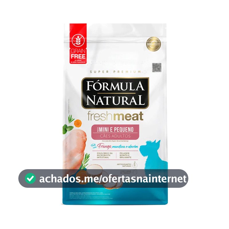 Fórmula Natural Fresh Meat Cães Adultos Mini E Pequeno 2,5kg