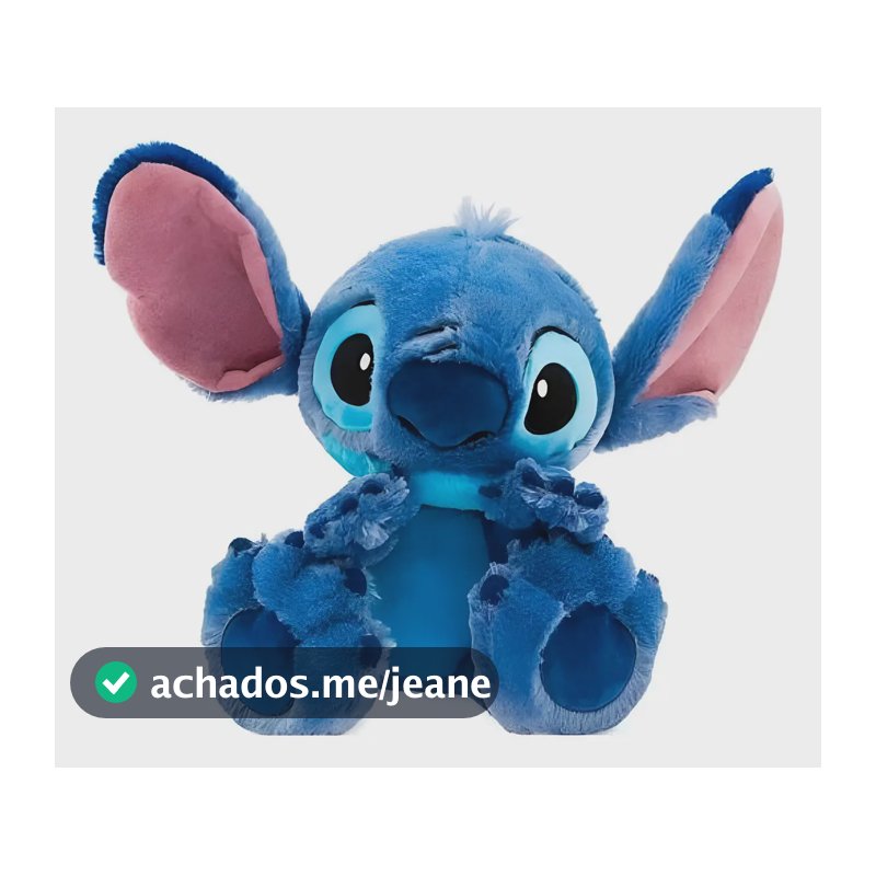 Pelúcia Stitch Big Feet 30cm Fun Brinquedos