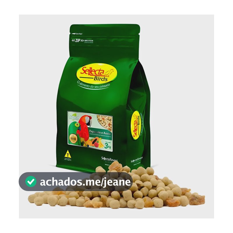 Sellecta Extrusada Papagaio Natural Com Frutas 3kg