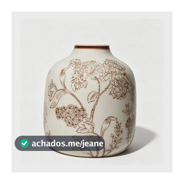 Vaso De Cerâmica Vintage Cream White Para Flores