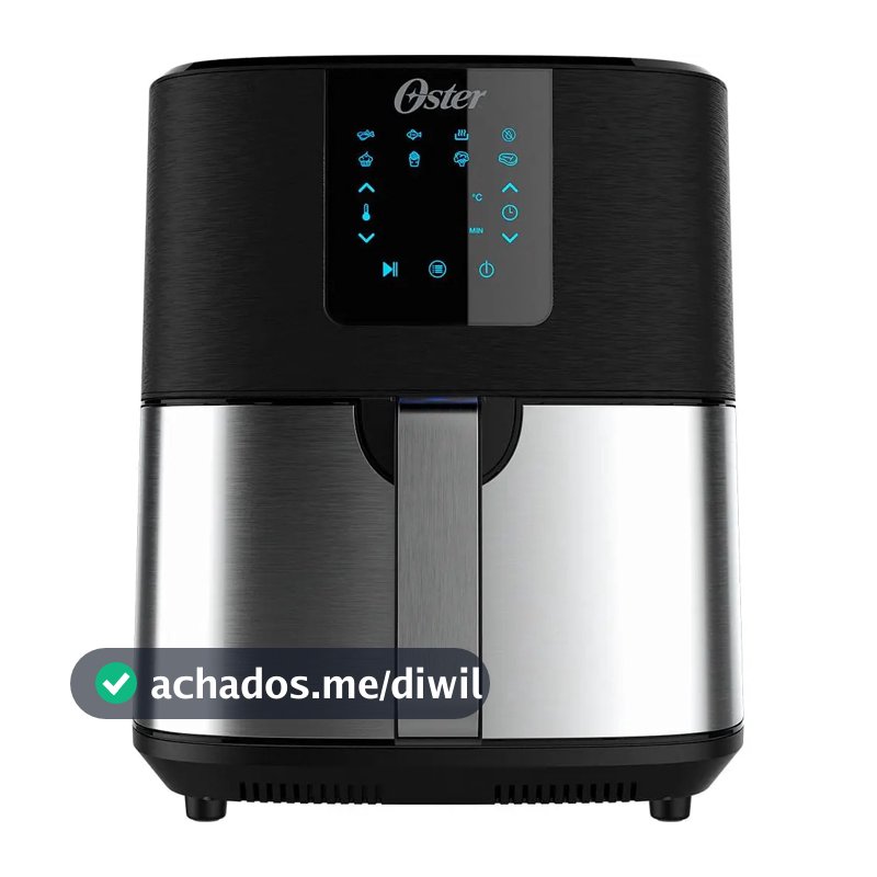Fritadeira Elétrica Oster Ofrt650 de 4,8L, 1500W, Inox e Painel Touch