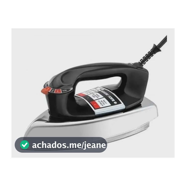 Ferro A Seco Black+decker cor preto prateado Vfa1110tm2