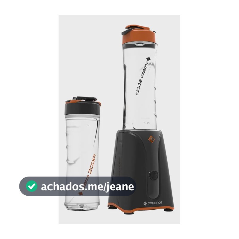 Liquidificador Cadence Zoop Contrast 2 Jarras Turbo - Excelente (Recondicionado)