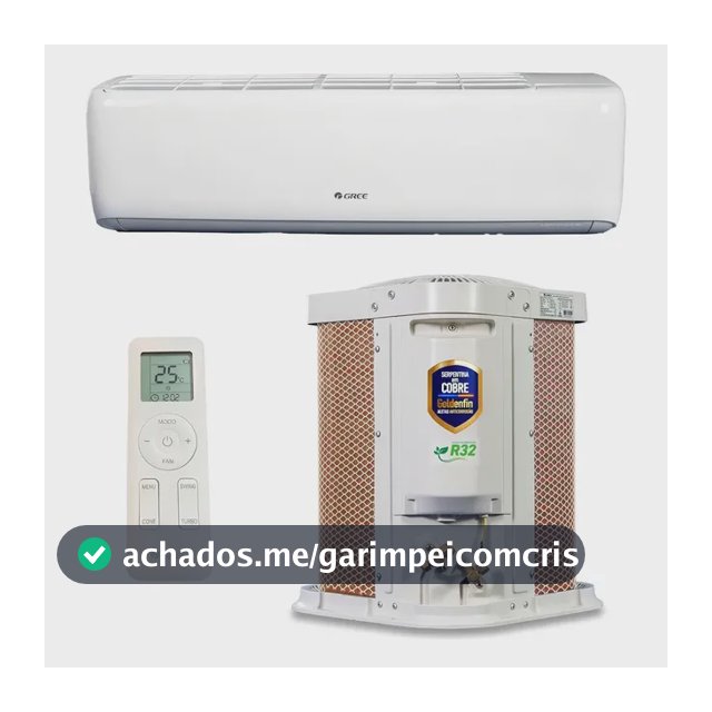 Ar Condicionado Split Hi Wall Inverter R-32 G-top Auto Gree 9.000 BTUs Frio Monofásico