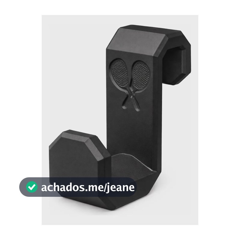 Suporte De Mochila Esportiva Quadra Tênis Padell Squash Preto Liso