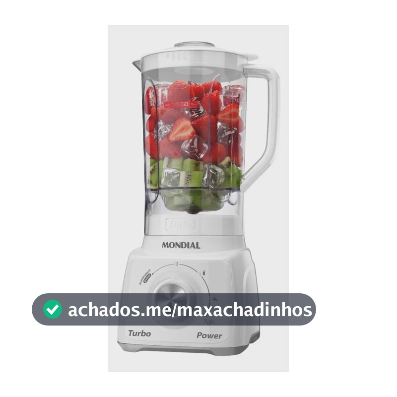 Liquidificador Turbo Power Mondial 550W L-99 WG