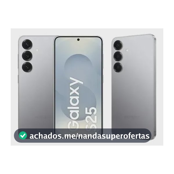 Samsung Galaxy S25 5G, 256GB, 12GB, Câmera Tripla - Prata