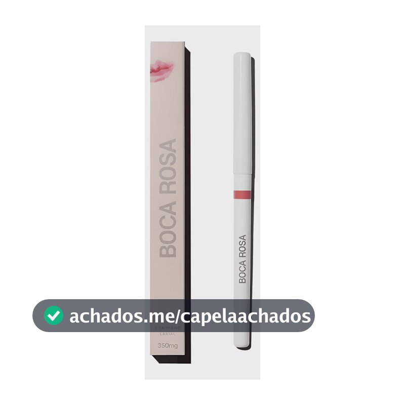 Contorno Labial Retrátil Boca Rosa Amêndoa à Prova d'Água