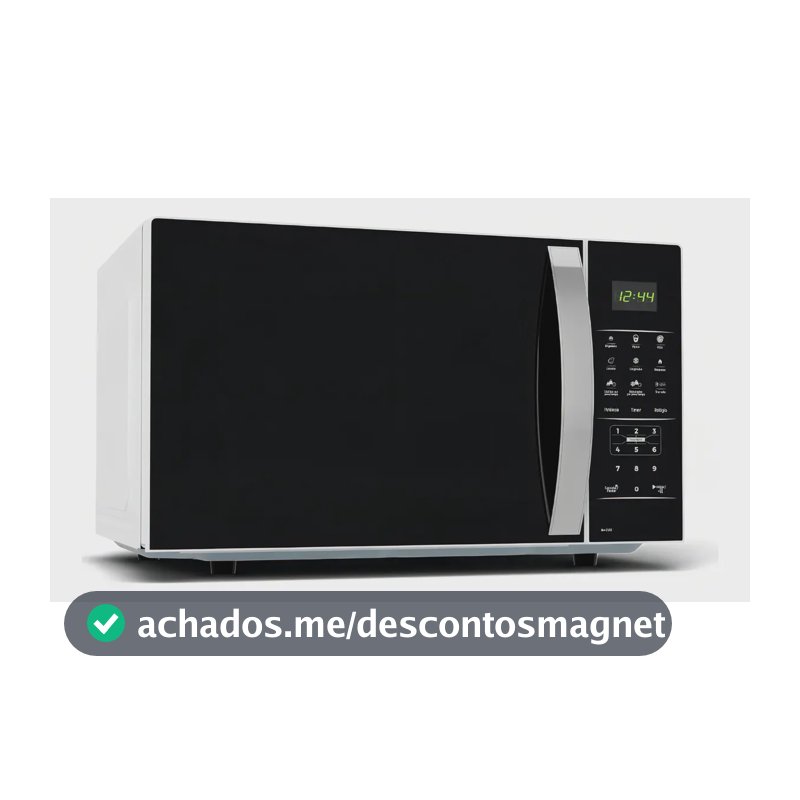 Micro-ondas Britânia modelo Bmo38 preto e branco